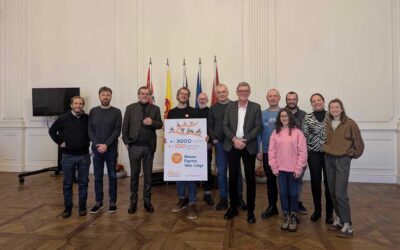 PETITION POUR UN RÉSEAU EXPRESS VELO A LIEGE REMISE AU BOURGMESTRE !